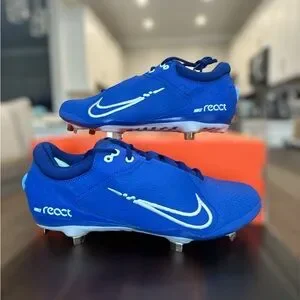 Nike CZ5917-414 Hyperdiamond Elite, Metal Softball Cleats Hyper Royal  White 11